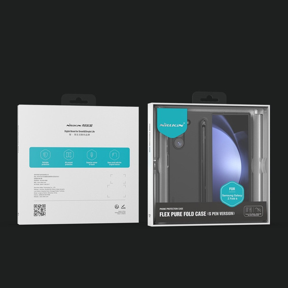 Etui z rysikiem NILLKIN do Samsung Galaxy Z Fold6 5G, Flex Pure, czarne