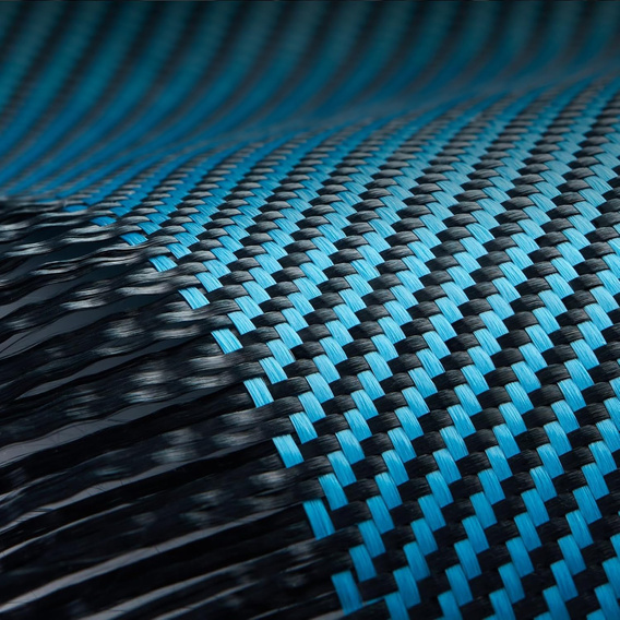 Etui do iPhone 17 Pro, ERBORD Full Kevlar, do MagSafe, niebieskie