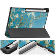 Etui z nadrukiem do Samsung Galaxy Tab S10 FE+ Plus – styl i ochrona w jednym - kwiaty moreli