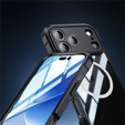 Etui do iPhone 17 Pro, Shockproof, ze szkłem, do MagSafe, czarne