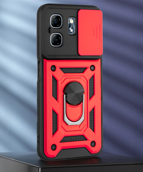 Etui pancerne do Infinix Hot 50i 4G, CamShield Slide, czerwone
