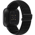 Pasek Nylonowy do Fitbit Versa 3/Versa Sense, Czarny
