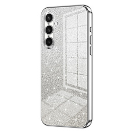 Etui do Samsung Galaxy A57 5G, Glitter Case CamShield, srebrne