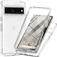 Etui do Google Pixel 7 Pro 5G, Shockproof, z folią, przezroczyste