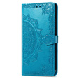 Etui z klapką do Oppo Reno 10 / 10 Pro, Mandala, niebieskie