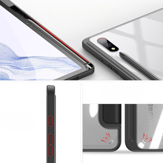 Etui do Samsung Galaxy Tab S9+, Dux Ducis TOBY, czarne