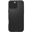 Etui Spigen do iPhone 16 Pro Max, Thin Fit Mag, czarne + Szkło Hartowane 9H