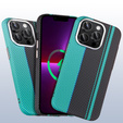 Etui do iPhone 13 Pro Max, Carbon Fiber MagSafe, czarne / niebieskie
