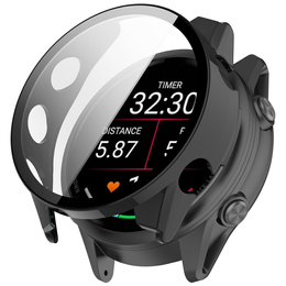 2w1 Etui + Szkło Hartowane do Garmin Forerunner 570 42mm, Czarne