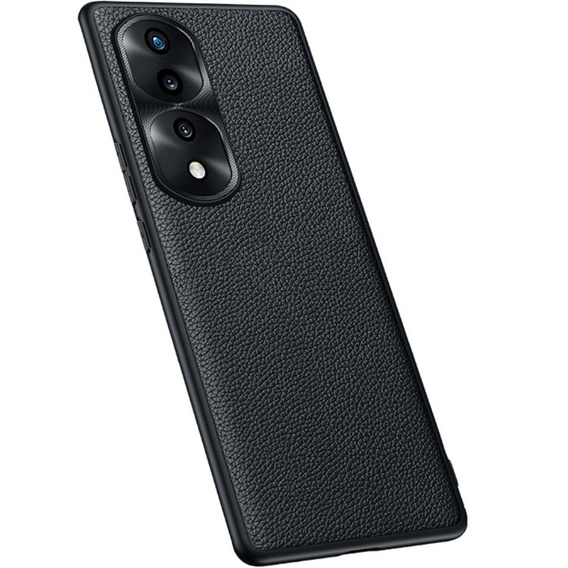 Etui skórzane do Honor 70 5G, Obudowa leather hybrid Case, Czarne