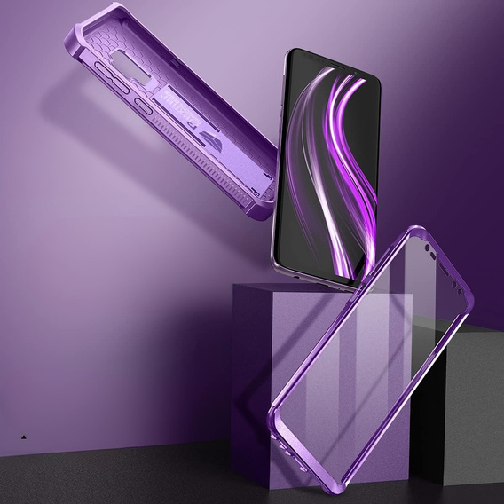 Etui pancerne do Samsung Galaxy S9, Dexnor Full Body, fioletowe