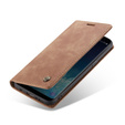 Etui CASEME do Samsung Galaxy S8, Leather Wallet Case, brązowe