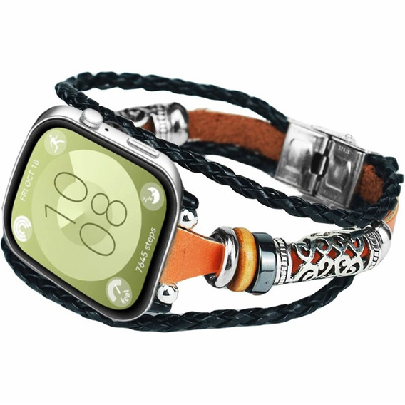 Pasek Skórzany do Huawei Watch Fit 4 / 4 Pro / 3, Brązowy