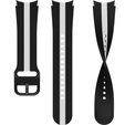 Pasek Silicone Strap Sports do Samsung Galaxy Watch 4/5/6 40/42/43/44/45/46/47mm, Czarny / Biały