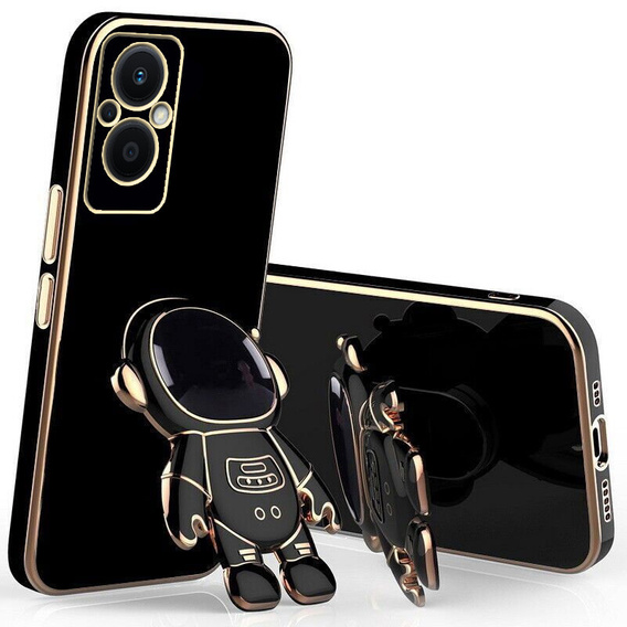 Etui do Oppo Reno7 Lite 5G, Astronaut, czarne