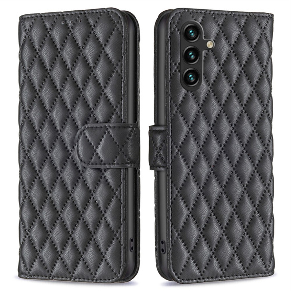 Etui z klapką do Samsung Galaxy A56 5G, Wallet, BINFEN COLOR, czarne