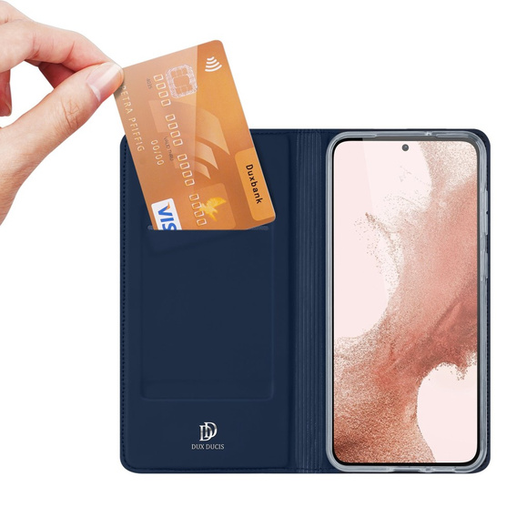 Etui Dux Ducis do Samsung Galaxy S23, Skinpro, granatowe