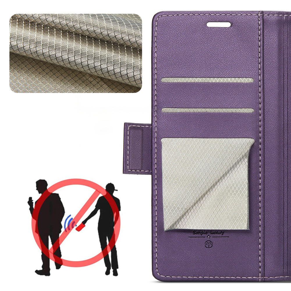 Etui CASEME do Galaxy Z Fold7 – elegancki fioletowy kolor i skórzany design