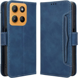 Etui z klapką do Motorola Moto G15 / Motorola Moto G15 Power, Card Slot, granatowe