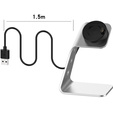 Aluminiowa Stacja Dokująca z kablem USB do zegarków Garmin, Srebrna