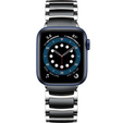 Bransoleta do Apple Watch 1/2/3/4/5/6/7/8/9/10/11/SE Ultra 1/2/3 42/44/45/46/49mm, Czarna / Srebrna