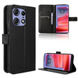 Etui z klapką do Motorola Edge 50 Pro, Wallet Smart Magnet, czarne