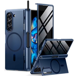 Etui do Samsung Galaxy Z Fold6, Berfy do MagSafe Pen Slot, Niebieskie