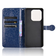 Etui z klapką do Xiaomi Redmi Note 14 4G, Wallet Rhombus, niebieskie
