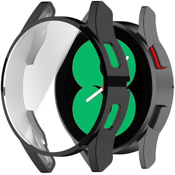 Etui z osłoną na ekran do Samsung Galaxy Watch 4 44mm, Czarny