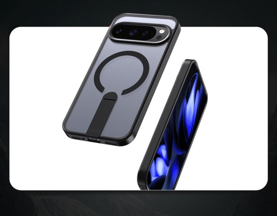 Etui do Google Pixel 10 Pro XL, Fusion Hybrid, do MagSafe, z podstawką, czarne