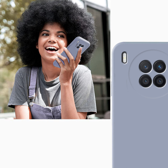Etui do Huawei Nova 8i, Silicone Lite, lawendowe