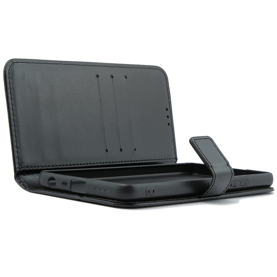 Etui z klapką do Oppo A38 4G / Oppo A18 4G, Crazy Horse Wallet, czarne