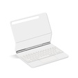 Etui z klawiaturą do Samsung Galaxy Tab S10 FE Magnetic Keyboard Touchpad - białe
