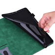 Etui do Lenovo Tab P12, Classic, z miejscem na rysik, zielone
