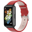 Pasek ze skóry naturalnej do Huawei Band 7, Red