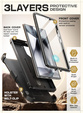 Etui Supcase do Samsung Galaxy S24 Ultra, Unicorn Beetle Pro, Czarne (2x Ramka)