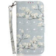 Etui z klapką do Samsung Galaxy A05s, Wallet, Magnolia Flowers szare