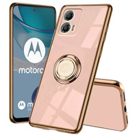 Etui do Motorola Moto G53 5G, Electro Ring, różowe rose gold