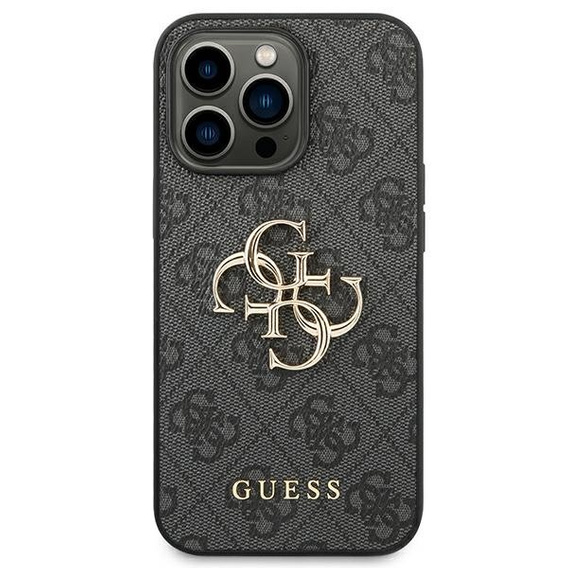 Etui GUESS do iPhone 14 Pro, 4G Big Metal Logo, szare