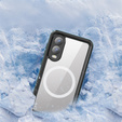 Redpepper – Wodoodporne etui z MagSafe do Samsung Galaxy S25 Edge - niebieskie