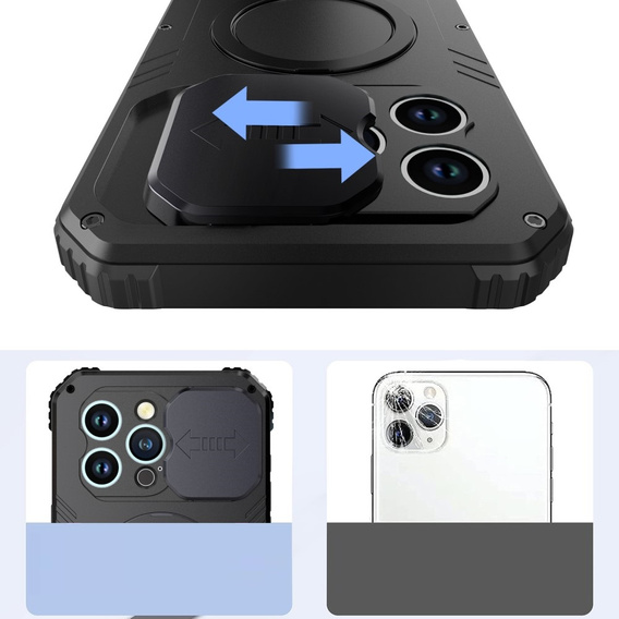 Etui do iPhone 15 Pro, DefenderMag, czarne