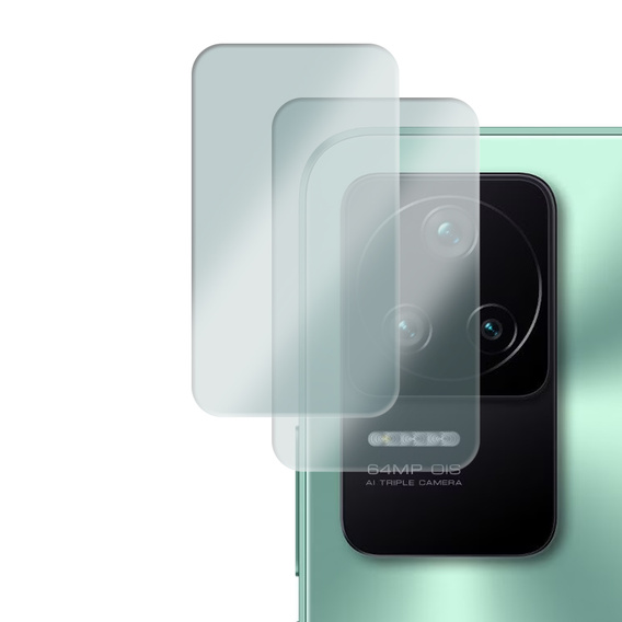 2x Szkło hartowane na aparat ERBORD do Xiaomi Poco F4 5G / Redmi K40S 5G, przezroczyste