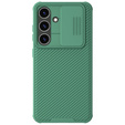Etui NILLKIN do Samsung Galaxy S24, Silicone CamShield Case do MagSafe, zielone