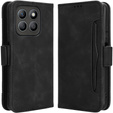 Etui z klapką do Motorola Moto G86 Power 5G, Card Slot, czarne
