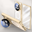 Etui do Honor Magic V5 5G, Dual Glass, do Magsafe, złote