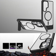 Etui do Samsung Galaxy S25 Ultra, Kickstand Matt Case, do MagSafe, czarne