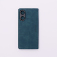 Etui do Oppo A78 5G, ERBORD Vintage portfel z klapką, niebieskie