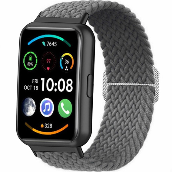 Pasek nylonowy do Huawei Watch Fit 2, Szary