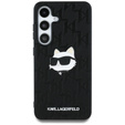 Etui Karl Lagerfeld do Samsung Galaxy S25, Leather Monogram Choupette, czarne