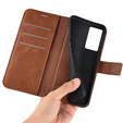 Etui Wallet do Vivo Y76 5G / Y76s 5G / Y74s, Protective Cover, Brown